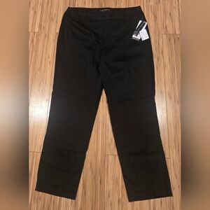 NWT Larry Levine Black Straight Leg Dress Pants